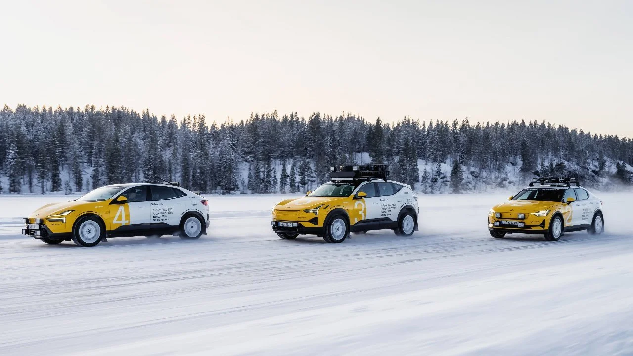 Polestar se vuelve completamente vikingo: vehículos eléctricos de carreras sobre hielo que te harán decir “Uff Da…”