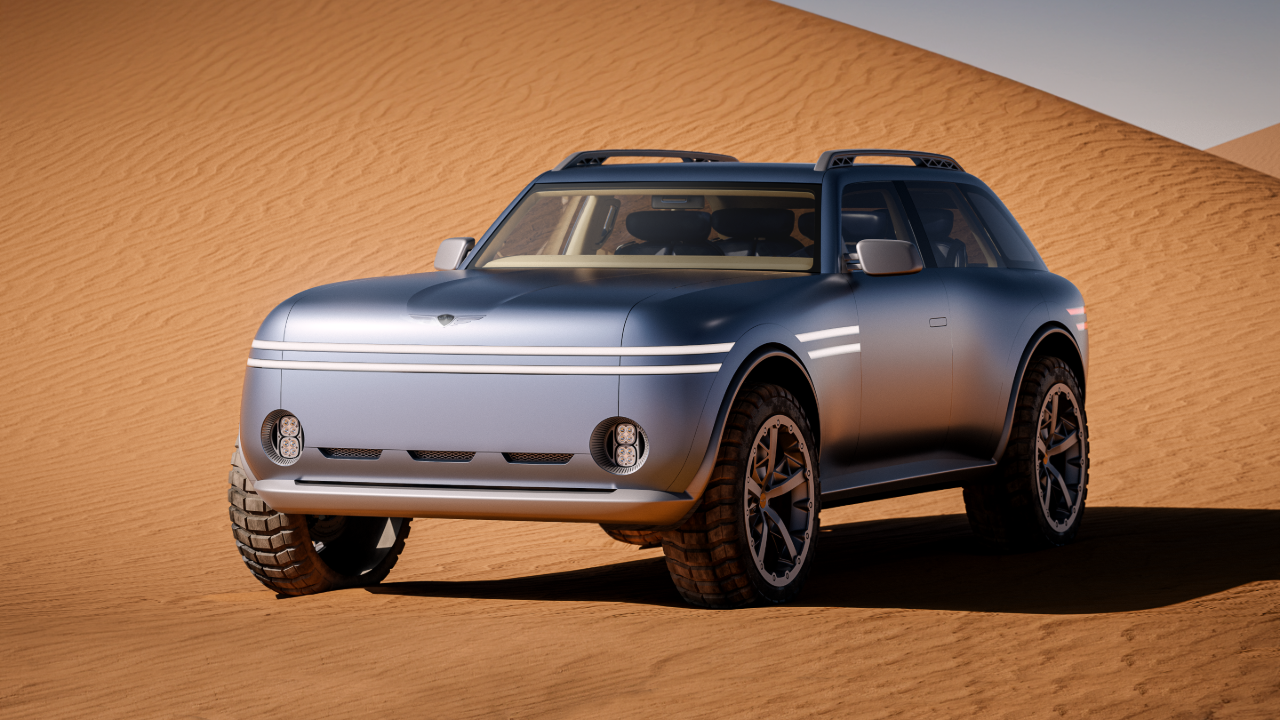 Este SUV Eléctrico Génesis X Gran Equator Se Cree una Cabra Montesa