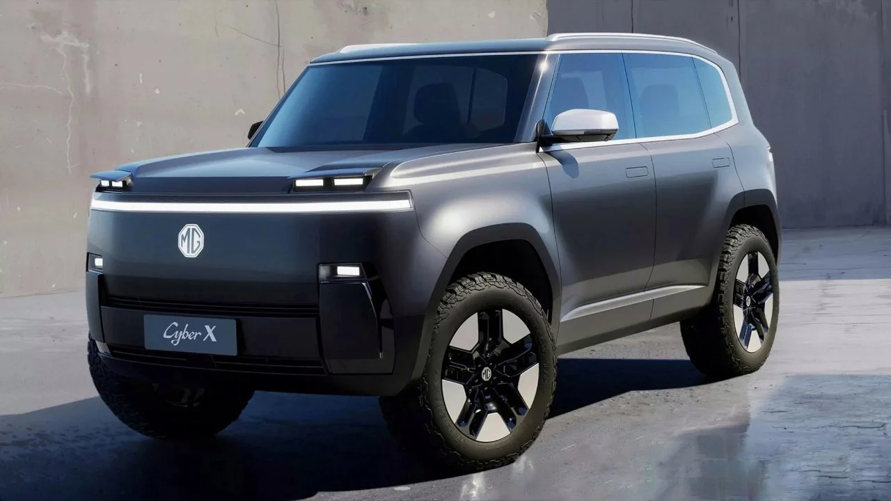 MG CyberX SUV Eléctrico: Faros Emergentes y Vibras de Mini Land Cruiser