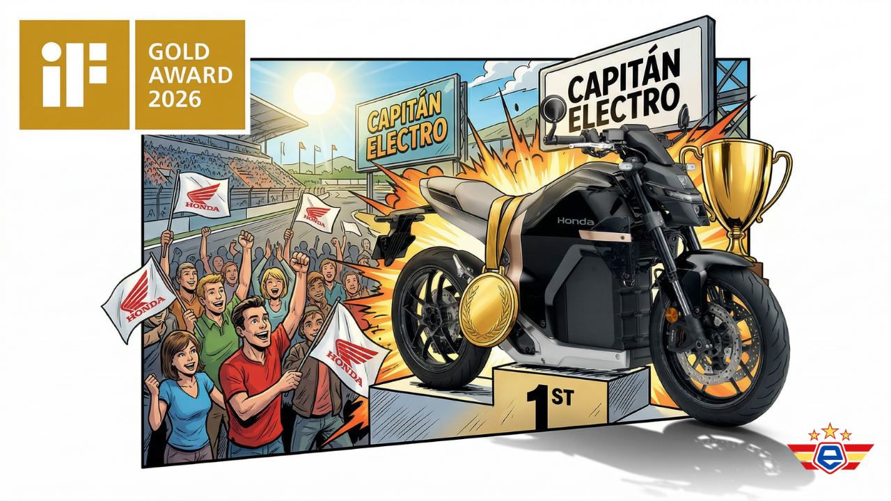 El nuevo modelo eléctrico de Honda gana una medalla de oro por parecer una moto de verdad
