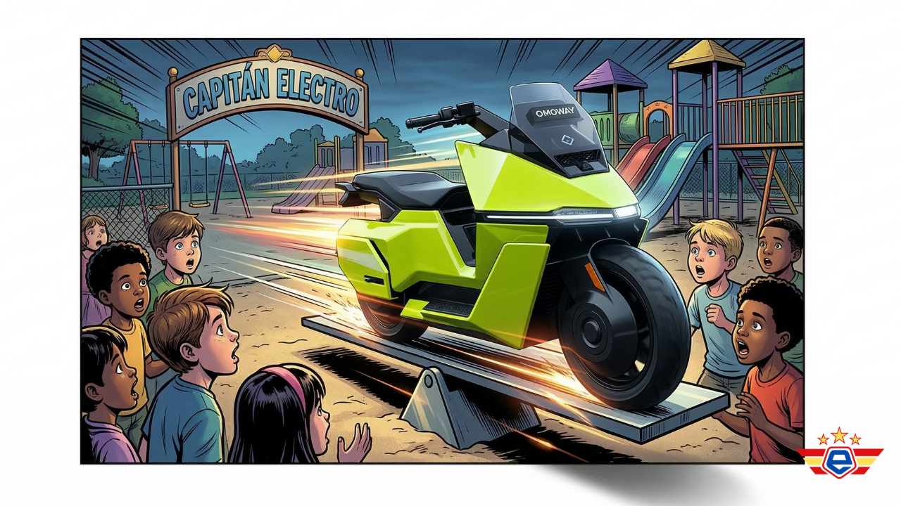 ¡Mira, mamá, sin soporte! La moto eléctrica que se niega a caerse